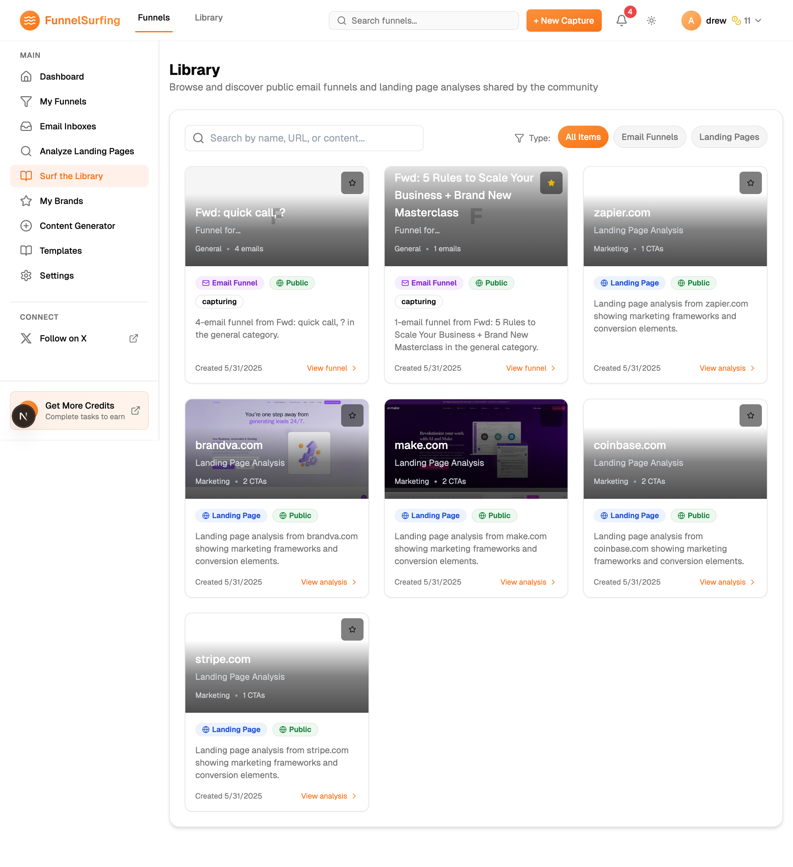 Library screenshot