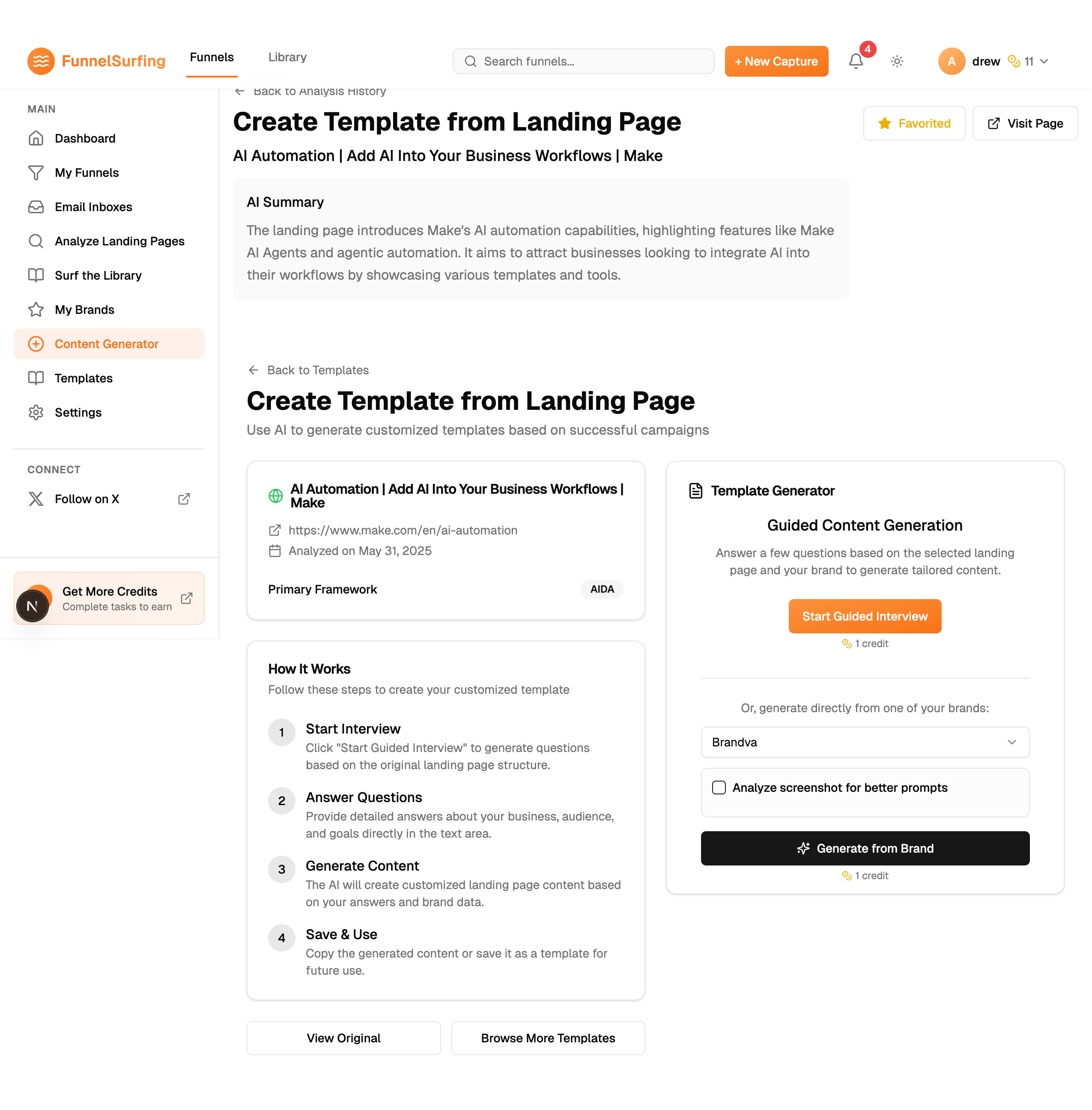 Templates screenshot